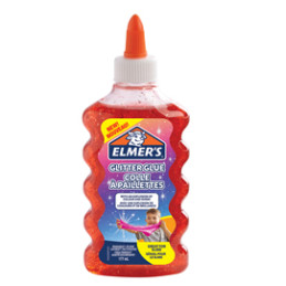 ** END ** ** END ** end* Flacone 177 ml Colla Glitterata ROSSA Liquida Slime Elmer's Newell