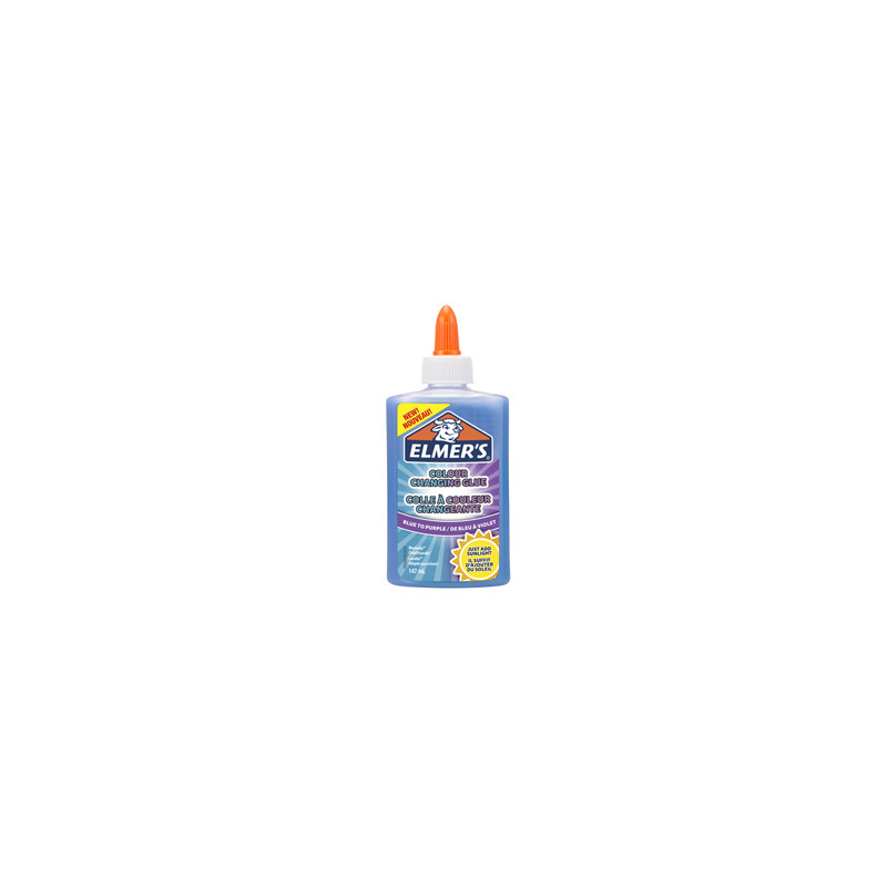 ** END ** ** END ** end* Flacone 147ml colla liquida CambiaColore dal blu a viola Slime Elmer's NWL