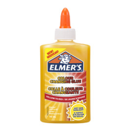 ** END ** ** END ** end* Flacone 147ml colla liquida CambiaColore dal giallo a rosso Slime Elmer's NWL