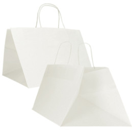 15 Shopper Surf Maxi 34x34x25cm carta kraft bianco