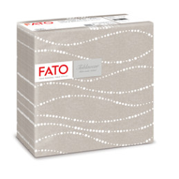 50 tovaglioli carta 40x40cm color perla/tortora Linea Airlaid Fato