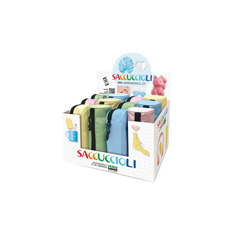 ** END ** ** END ** end* Expo 12 astuccio Saccuccioli Basic Pastel colori e forme assortiti Lebez