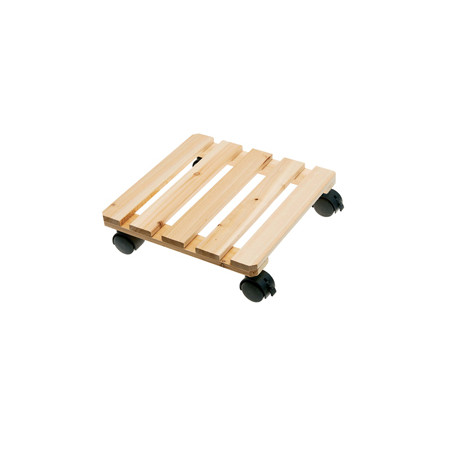 Trolley portavaso in legno 30x30cm