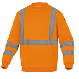 Felpa sportiva Astral alta visibilita' Tg. XL arancio fluo