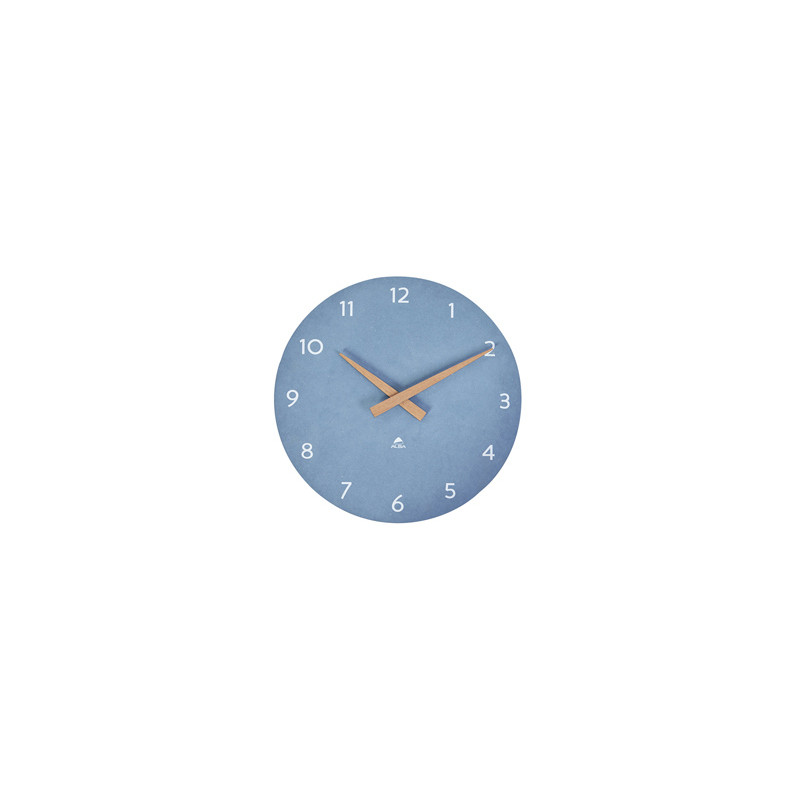 Orologio da parete Ø30cm blu chiaro/legno HorMilena