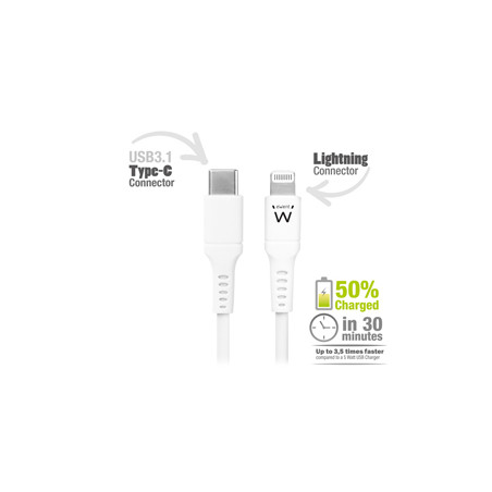 Cavo USB-C/Lightning per smartphone e tablet 1mt Eminent