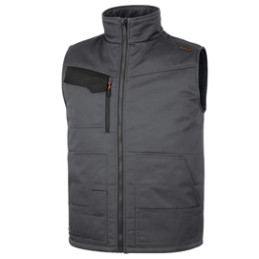 Gilet Multitasche STOCKTON3 Tg. XL grigio/arancio