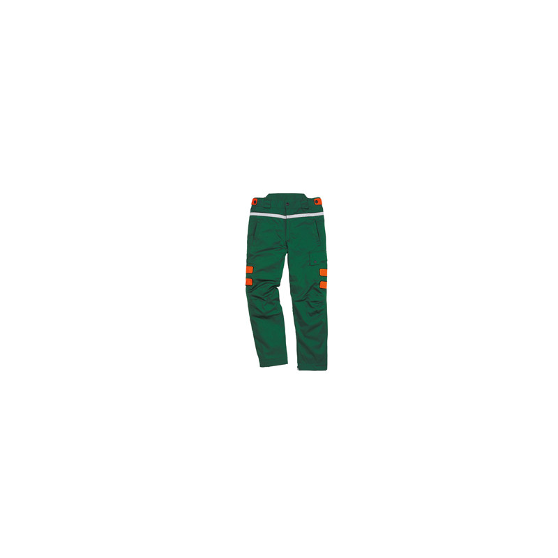 ** END ** ** END ** end* Pantalone per boscaiolo Meleze3 Tg. M verde/arancio