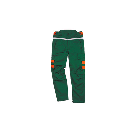 ** END ** ** END ** end* Pantalone per boscaiolo Meleze3 Tg. M verde/arancio