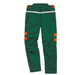 ** END ** ** END ** end* Pantalone per boscaiolo Meleze3 Tg. XL verde/arancio