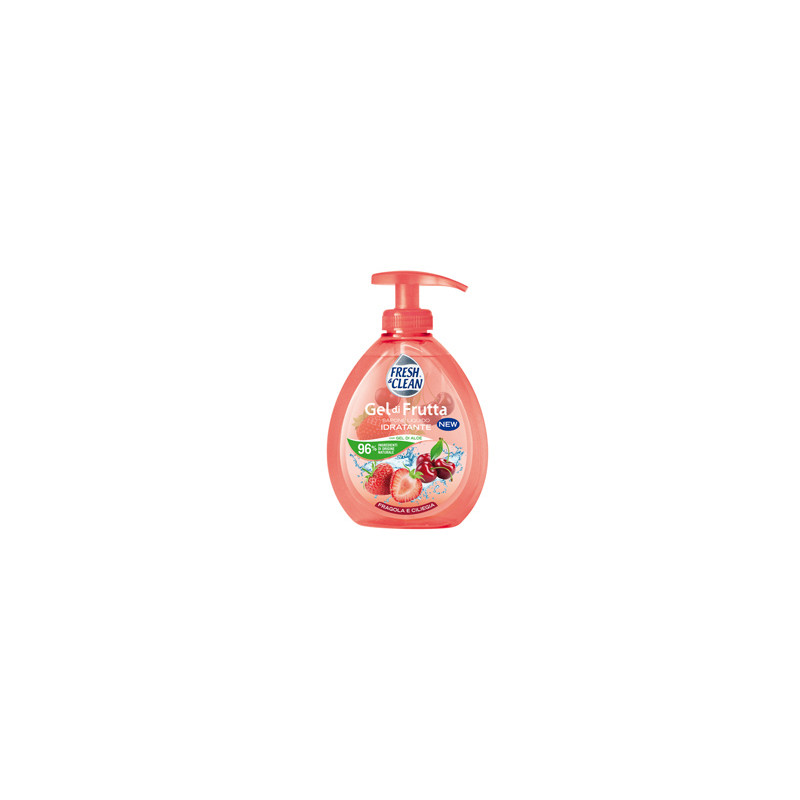 Sapone liquido FreshClean gel fragola e ciliegia 300ml