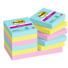 Cf. 12pz 90fg. Post-it® Super Sticky 47,6x47,6mm 622-12SS-COS Cosmic