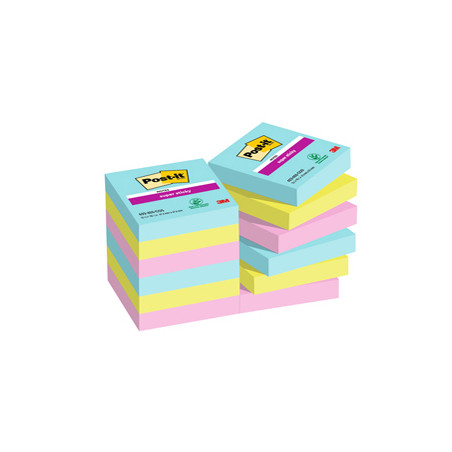 Cf. 12pz 90fg. Post-it® Super Sticky 47,6x47,6mm 622-12SS-COS Cosmic