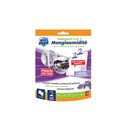 Air Max 2 mangiaumidita' appendibile Compact 2 in 1 Lavanda di provenza 50gr