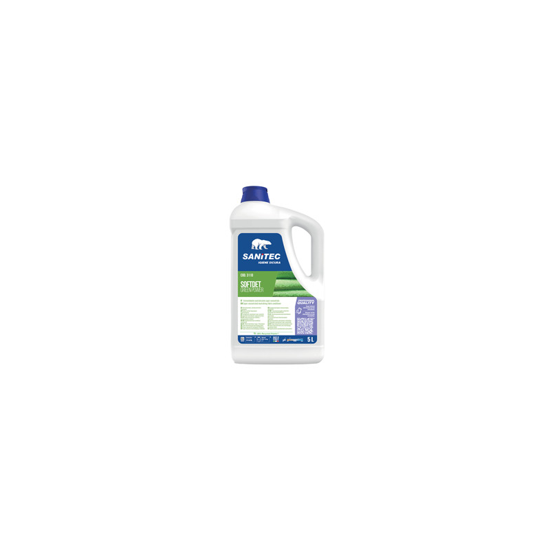 Ammorbidente neutralizzante super concentrato SOFTDET GREEN POWER 5Lt Sanitec