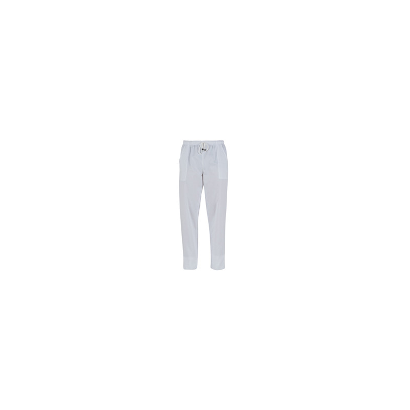 Pantaloni Pitagora in cotone Tg. S bianco