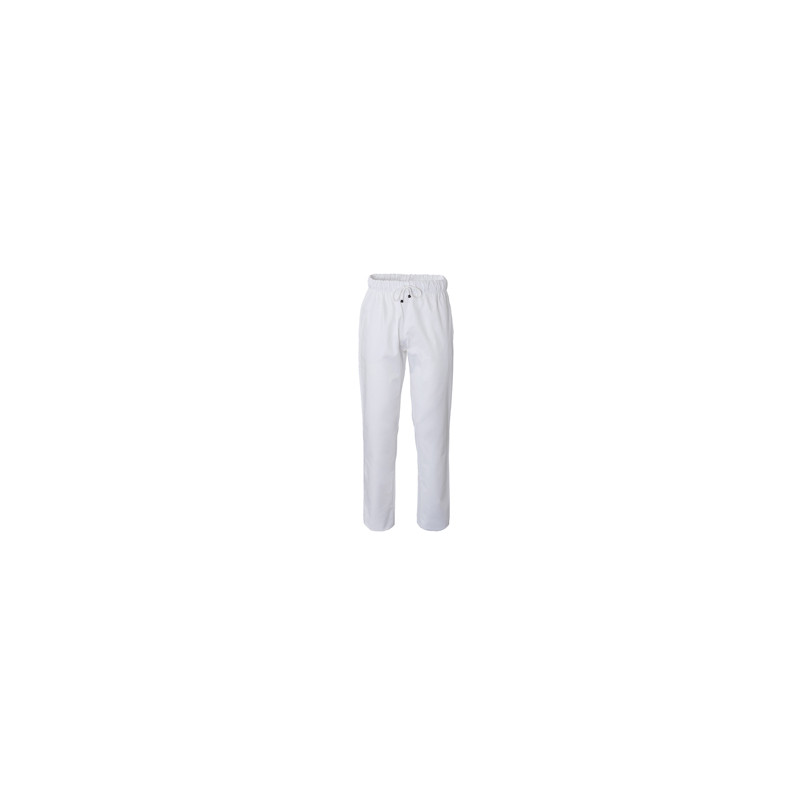 Pantalone da cuoco Plutone Tg. S bianco