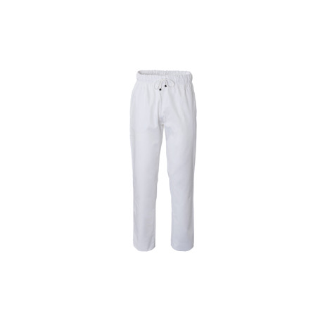 Pantalone da cuoco Plutone Tg. M bianco