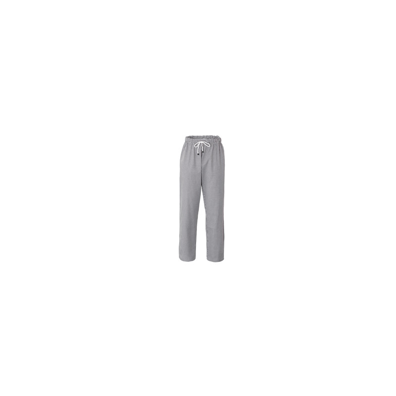 Pantalone da cuoco Plutone Tg. S bianco a quadretti neri