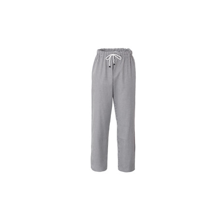 Pantalone da cuoco Plutone Tg. S bianco a quadretti neri