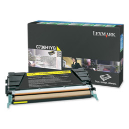 TONER GIALLO C736, X736, X738, ALTA CAPACITA RETURN PROGRAM