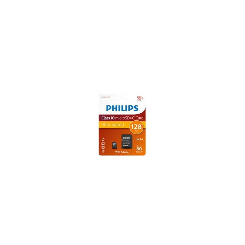 PHILIPS MICRO SDXC CARD 128GB CLASS 10 INCL. ADAPTER