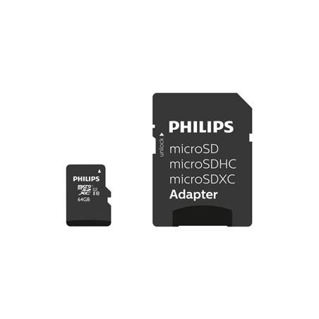 PHILIPS MICRO SDXC CARD 64GB CLASS 10 INCL. ADAPTER