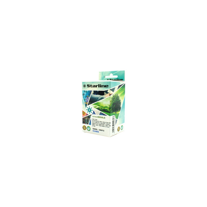 CARTUCCIA INK CIANO PER PRINT C/HP N. 920 E 920XL CON CHIP