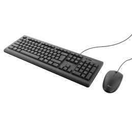 Set tastiera con filo + mouse con filo ultrasilenziosa TKM-250 - Trust