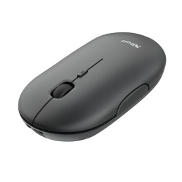 Mouse ultrasottile wireless ricaricabile Puck nero Trust