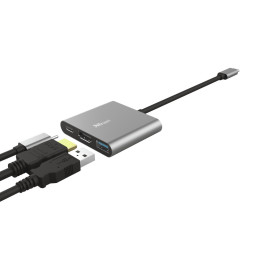 Adattatore USB-C multiporta 3-in-1 Dalyx Trust