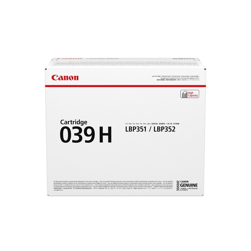 TONER NERO 039H ALTA CAPACITA' LBP352x e LBP351