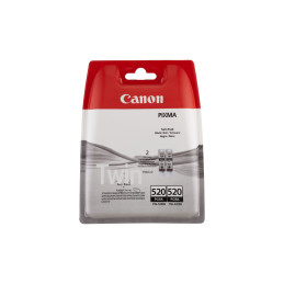 CARTUCCIA CANON PGI-520BK NERO TWIN PACK