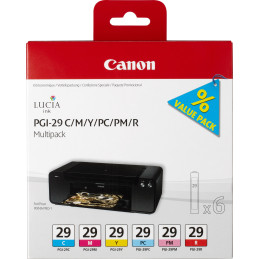 CANON INK PGI-29 MULTIPACK C M Y e CIANO MAGENTA PHOTO, ROSSO