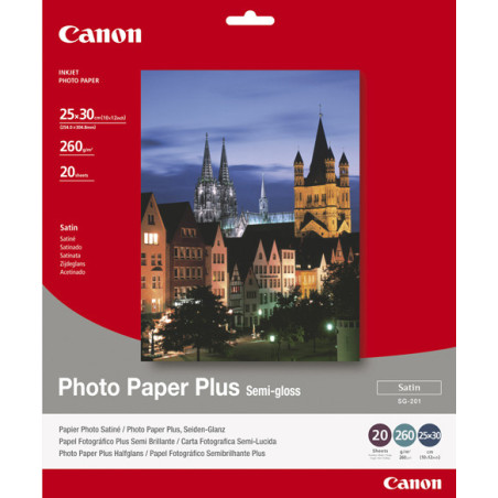 ** END ** ** END ** end* CANON CARTA FOTOGRAFICA SG-201 SEMI LUCIDA 260g m2 25x30cm 20 FOGLI