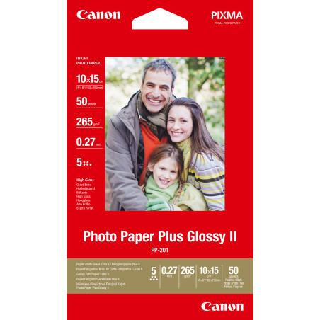 CANON CARTA FOTOGRAFICA PP-201 260g m2 10x15cm 50 fogli