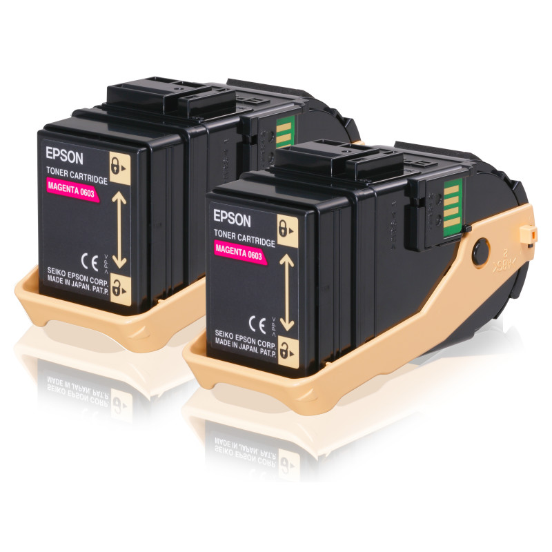 TONER CARTRIDGE ACUBRITE MAGENTA (S050603), IN CONFEZIONE DOPPIA