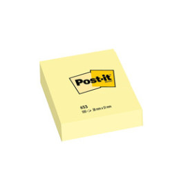 BLOC. 100fg Post-it® Giallo Canary™ 38x51mm 653