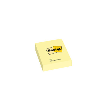 BLOC. 100fg Post-it® Giallo Canary™ 38x51mm 653