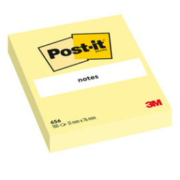 BLOC. 100fg Post-it® Giallo Canary™ 76x51mm 656