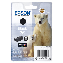 CARTUCCIA NERO EPSON CLARIA PREMIUM SERIE 26 ORSO POLARE IN BLISTER RS