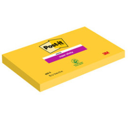 BLOC. 90foglietti Post-it® Super Sticky 655-S 76x127mm GIALLO ORO