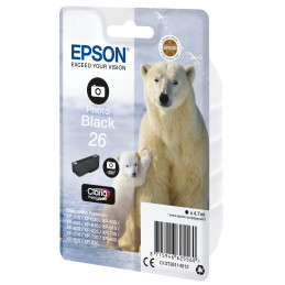 CARTUCCIA NERO-FOTO EPSON CLARIA PREMIUM SERIE 26 ORSO POLARE IN BLISTER RS