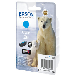 CARTUCCIA CIANO EPSON CLARIA PREMIUM SERIE 26 ORSO POLARE IN BLISTER RS