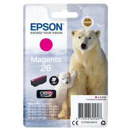 CARTUCCIA MAGENTA EPSON CLARIA PREMIUM SERIE 26 ORSO POLARE IN BLISTER RS