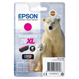 CARTUCCIA MAGENTA EPSON CLARIA PREMIUM, SERIE 26XL ORSO POLARE, IN BLISTER