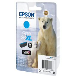 CARTUCCIA CIANO EPSON CLARIA PREMIUM, SERIE 26XL ORSO POLARE, IN BLISTER