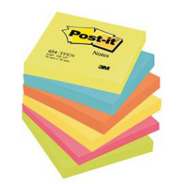 BLOC. 100foglietti Post-it® 76x76mm 654-TFEN ENERGY 72GR ASSORTITO