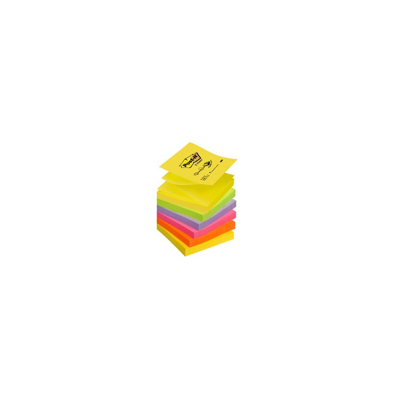 BLOC. Post-it® Super Sticky Z-Notes 76x76mm 100fg R330-NR NEON