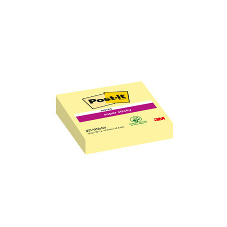 BLOC. 90foglietti Post-it® Super Sticky Giallo Canary™ 47,6x47,6mm 622-12SS-CY